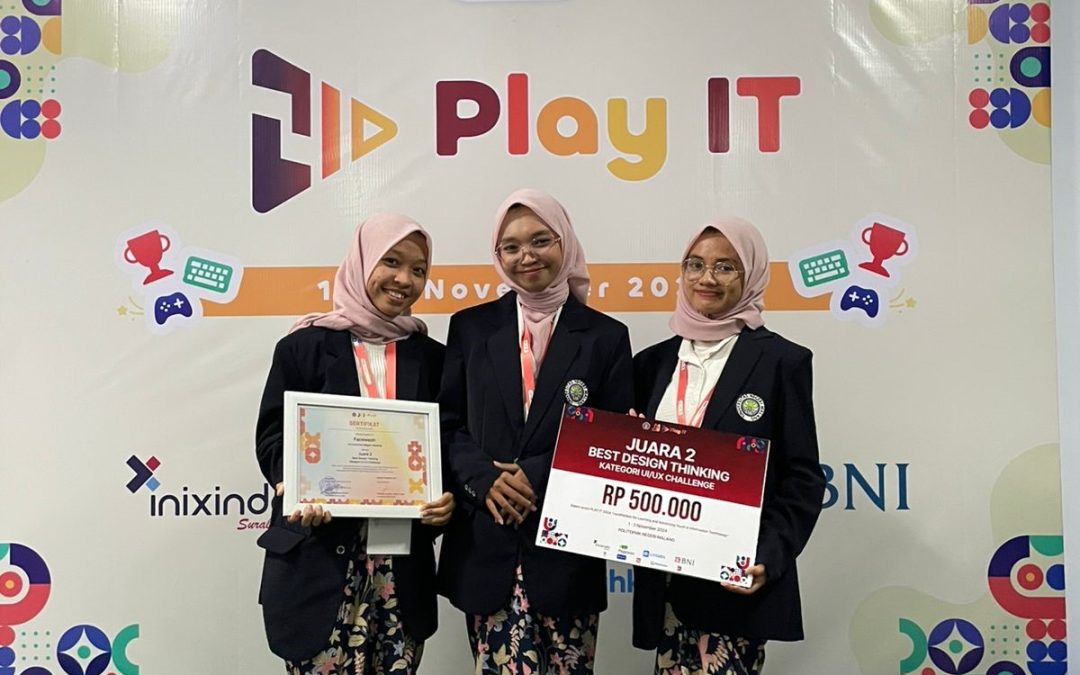 24 Jam Penuh Tantangan! Tim Facewash dari DTEI Sabet Juara 2 Best Design Thinking di Ajang Nasional Play IT