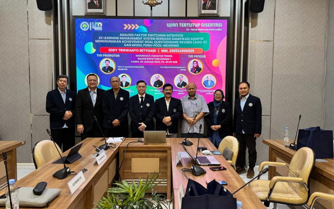 Promosi Doktor  Eddy Triswanto Setyoadi, Lulusan ke-22 Mahasiswa Prodi S3 Teknik Elektro dan Informatika