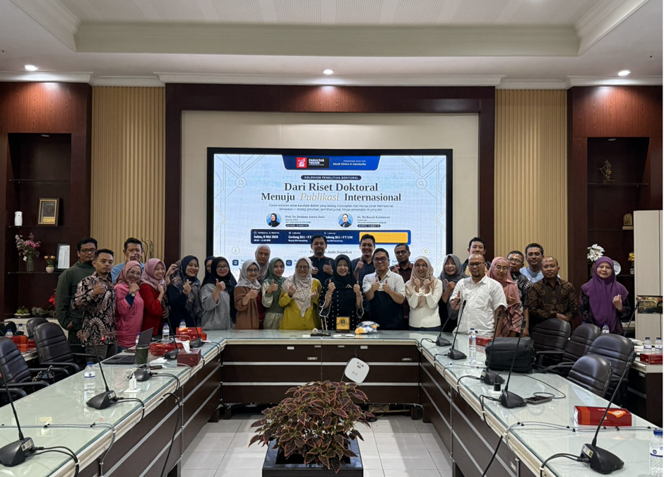 Kolokium Penelitian Doktoral “Dari Riset Doktoral Menuju Publikasi Internasional”